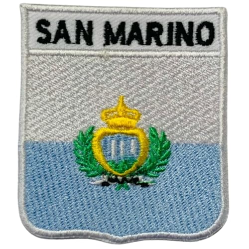 San Marino bestickte Schildflagge mit Namen Patch Aufbügeln/Aufnähen Abzeichen Nationalsymbol Militär Patch für Kleidung Rucksäcke Kappen San Marino bestickte Schildflagge mit Namen Patch Aufbügeln/Aufnähen Abzeichen Nationalsymbol Militär Patch für Kleidung Rucksäcke Kappen von Generisch