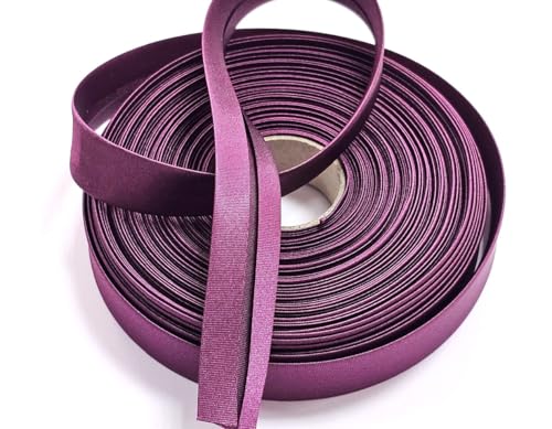 Satin- Schrägband vorgefalzt 40/20mm aubergine 10m Satin- Schrägband vorgefalzt 40/20mm aubergine 10m von Generisch