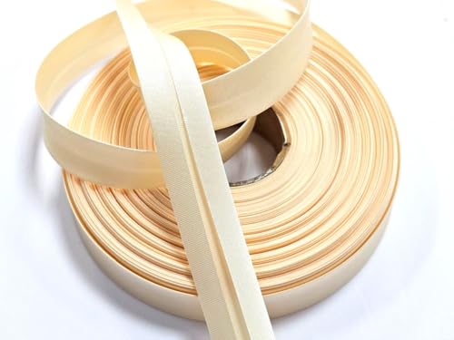Satin- Schrägband vorgefalzt 40/20mm creme 10m Satin- Schrägband vorgefalzt 40/20mm creme 10m von Generisch