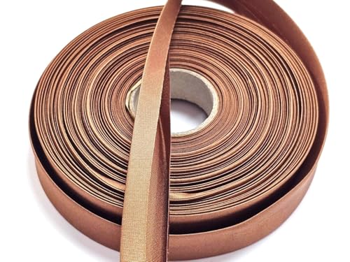 Satin- Schrägband vorgefalzt 40/20mm goldbraun 10m Satin- Schrägband vorgefalzt 40/20mm goldbraun 10m von Generisch