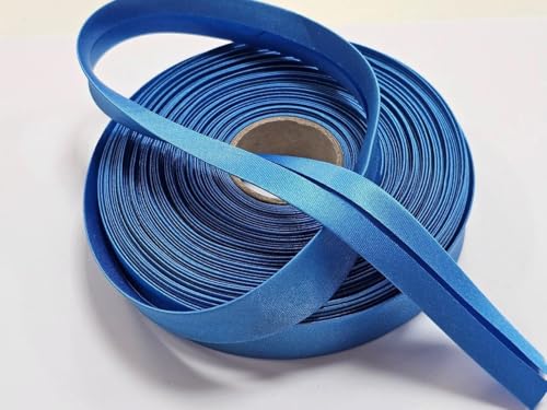 Satin- Schrägband vorgefalzt 40/20mm hell-blau 10m von Generisch