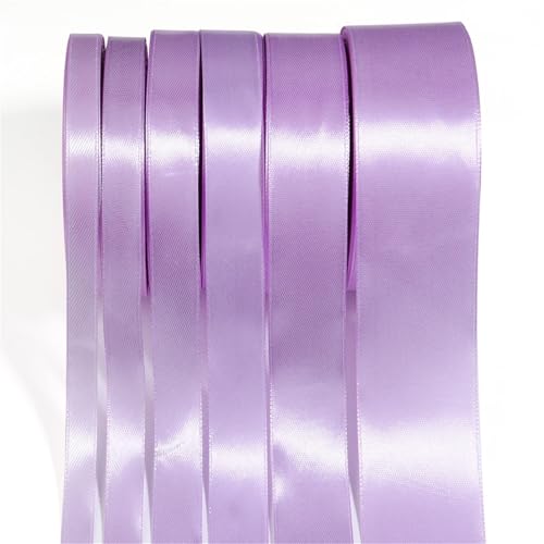 Satinband, 25 Yards Rolle for Verpacken von Geschenken, Basteln, Schleifenherstellung, Weihnachtsdekoration for Hochzeiten und Partys in mehreren Breiten(Purple,20mm 25yards) von Generisch