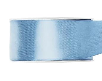 Satinband Rolle 25 m 38 mm breit Schleifenband, Dekoband Geschenkband Schleife Hochzeitsdeko Band, für Creative Idee. (hell blau 011) von Generisch