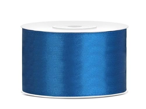 Satinband Rolle 25 m blau 50 mm breit Schleifenband blau Dekoband Geschenkband Schleife Hochzeitsdeko Band, für Creative Idee. Satinband Rolle 25 m blau 50 mm breit Schleifenband blau Dekoband Geschenkband Schleife Hochzeitsdeko Band, für Creative Idee. von Generisch