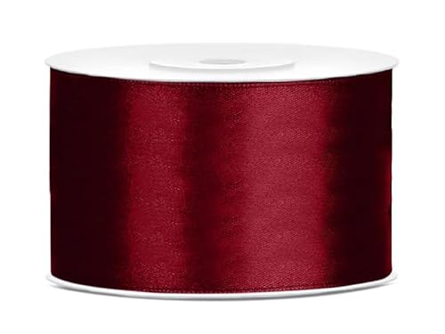 Satinband Rolle 25 m bordeaux 38 mm breit Schleifenband, Dekoband Geschenkband Schleife Hochzeitsdeko Band, für Creative Idee. Satinband Rolle 25 m bordeaux 38 mm breit Schleifenband, Dekoband Geschenkband Schleife Hochzeitsdeko Band, für Creative Idee. von Generisch