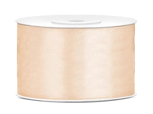 Satinband Rolle 25 m creme 38 mm breit Schleifenband, Dekoband Geschenkband Schleife Hochzeitsdeko Band, für Creative Idee. Satinband Rolle 25 m creme 38 mm breit Schleifenband, Dekoband Geschenkband Schleife Hochzeitsdeko Band, für Creative Idee. von Generisch