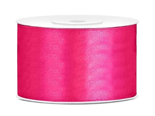 Satinband Rolle 25 m fuchsia 38 mm breit Schleifenband, Dekoband Geschenkband Schleife Hochzeitsdeko Band, für Creative Idee. Satinband Rolle 25 m fuchsia 38 mm breit Schleifenband, Dekoband Geschenkband Schleife Hochzeitsdeko Band, für Creative Idee. von Generisch