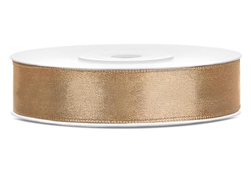 Satinband Rolle 25 m gold 12 mm breit Schleifenband gold Dekoband Geschenkband Schleife Hochzeitsdeko Band, für Creative Idee. Satinband Rolle 25 m gold 12 mm breit Schleifenband gold Dekoband Geschenkband Schleife Hochzeitsdeko Band, für Creative Idee. von Generisch