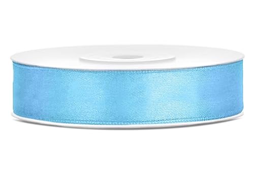 Satinband Rolle 25 m hellblau 12 mm breit Schleifenband hellblau Dekoband Geschenkband Schleife Hochzeitsdeko Band, für Creative Idee. Satinband Rolle 25 m hellblau 12 mm breit Schleifenband hellblau Dekoband Geschenkband Schleife Hochzeitsdeko Band, für Creative Idee. von Generisch