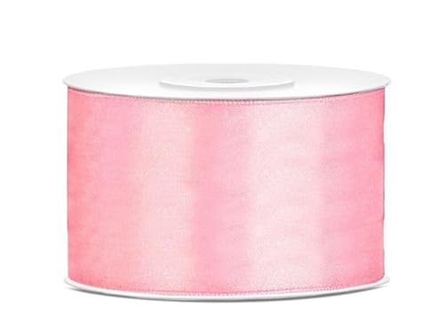 Satinband Rolle 25 m hellrosa 50 mm breit Schleifenband hellrosa Dekoband Geschenkband Schleife Hochzeitsdeko Band, für Creative Idee. Satinband Rolle 25 m hellrosa 50 mm breit Schleifenband hellrosa Dekoband Geschenkband Schleife Hochzeitsdeko Band, für Creative Idee. von Generisch
