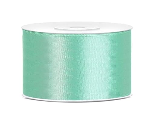 Satinband Rolle 25 m mint 50 mm breit Schleifenband mint Dekoband Geschenkband Schleife Hochzeitsdeko Band, für Creative Idee. Satinband Rolle 25 m mint 50 mm breit Schleifenband mint Dekoband Geschenkband Schleife Hochzeitsdeko Band, für Creative Idee. von Generisch
