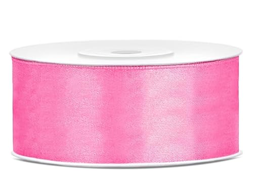 Satinband Rolle 25 m rosa 25 mm breit Schleifenband rosa Dekoband Geschenkband Schleife Hochzeitsdeko Band, für Creative Idee. Satinband Rolle 25 m rosa 25 mm breit Schleifenband rosa Dekoband Geschenkband Schleife Hochzeitsdeko Band, für Creative Idee. von Generisch