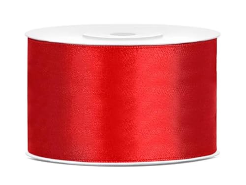 Satinband Rolle 25 m rot 38 mm breit Schleifenband, Dekoband Geschenkband Schleife Hochzeitsdeko Band, für Creative Idee. Satinband Rolle 25 m rot 38 mm breit Schleifenband, Dekoband Geschenkband Schleife Hochzeitsdeko Band, für Creative Idee. von Generisch