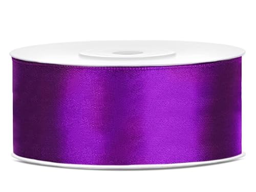 Satinband Rolle 25 m violett 25 mm breit Schleifenband violett Dekoband Geschenkband Schleife Hochzeitsdeko Band, für Creative Idee. Satinband Rolle 25 m violett 25 mm breit Schleifenband violett Dekoband Geschenkband Schleife Hochzeitsdeko Band, für Creative Idee. von Generisch