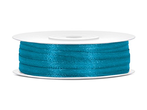 Satinband Rolle 50 m turkis 3 mm breit Schleifenband turkis Dekoband Geschenkband Schleife Hochzeitsdeko Band, für Creative Idee. Satinband Rolle 50 m turkis 3 mm breit Schleifenband turkis Dekoband Geschenkband Schleife Hochzeitsdeko Band, für Creative Idee. von Generisch