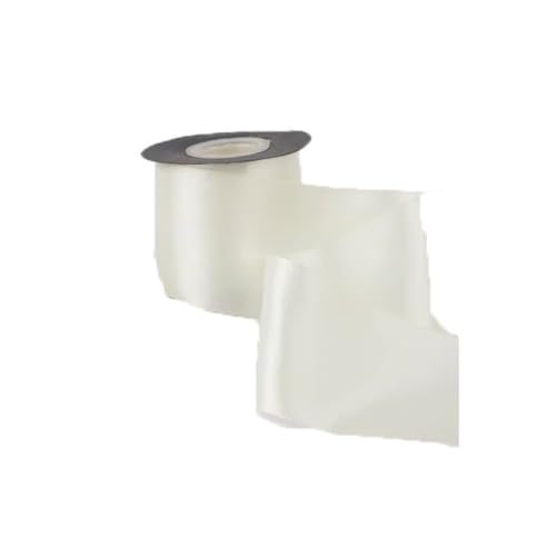 Satinband für Hochzeiten, Bastelarbeiten, Haare, Nähzubehör, handgefertigtes Klebeband, Carfts, Geschenk, Blumenverpackung, Milchweiß, 75 mm, 20 Meter Satinband für Hochzeiten, Bastelarbeiten, Haare, Nähzubehör, handgefertigtes Klebeband, Carfts, Geschenk, Blumenverpackung, Milchweiß, 75 mm, 20 Meter von Generisch