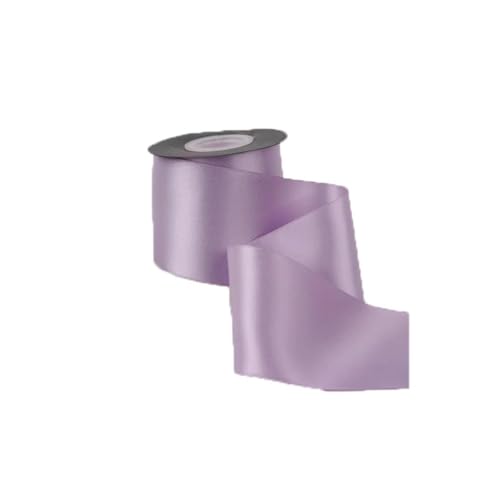 Satinband für Hochzeiten, Bastelarbeiten, Haare, Nähzubehör, handgefertigtes Klebeband, Geschenkband, Blumenverpackung, Lila, 63 mm, 20 Meter von Generisch