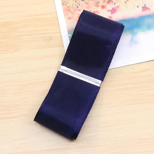 Satinband für Hochzeitseinladungen und Party-Dekoration, 1 m lang, schönes Zubehör für Scrapbooking und Wickeln, Dunkelblau Satinband für Hochzeitseinladungen und Party-Dekoration, 1 m lang, schönes Zubehör für Scrapbooking und Wickeln, Dunkelblau von Generisch