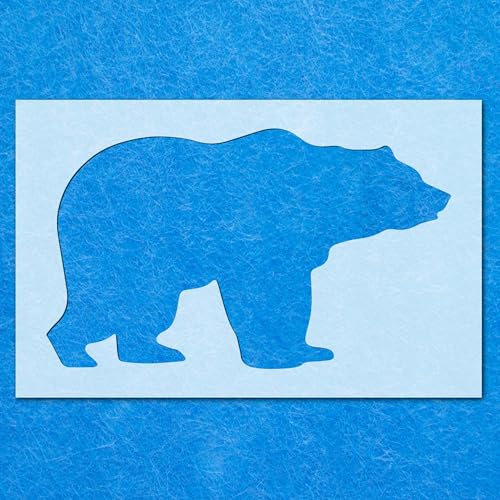 Schablone, Bär, Wildtiere, Wald, Säugetier, Mylar, Malerei, Wandkunst, Handwerk, 3 Airbrush von Generisch
