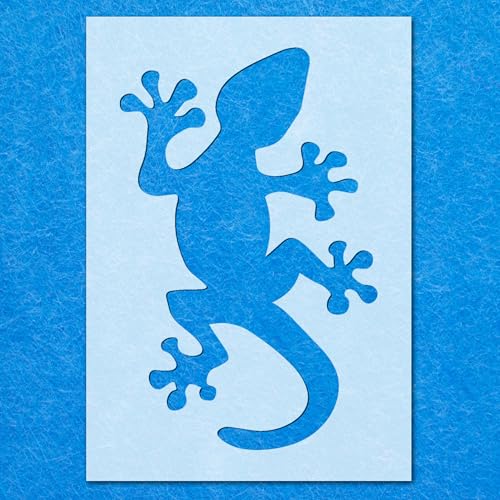 Schablone, Eidechse, Gecko, Reptilien, Tiere, Mylar, Malerei, Wandkunst, Basteln, Airbrush von Generisch
