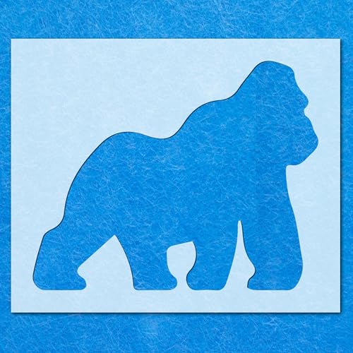 Schablone, Gorilla, wilder Dschungel, Tier, Zoo, Mylar, Wandkunst, Handwerk, 1 Airbrush von Generisch
