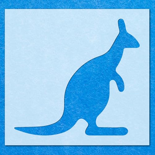 Schablone, Känguru, australisches Tier, Mylar-Malerei, Wandkunst, Basteln, 1 Airbrush von Generisch