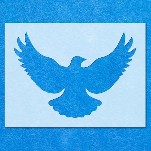 Schablone, Taube, Vogel, fliegendes Tier, Mylar-Malerei, Wandkunst, zwei Bastelarbeiten, Airbrush von Generisch