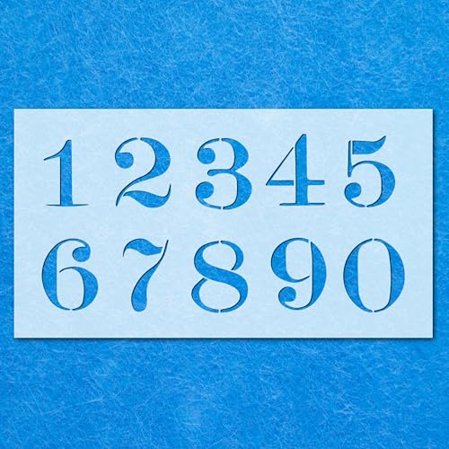 Schablone, Zahlen, Zahlen, Schriftart, Mylar, Malerei, Wandkunst, Basteln, Airbrush von Generisch