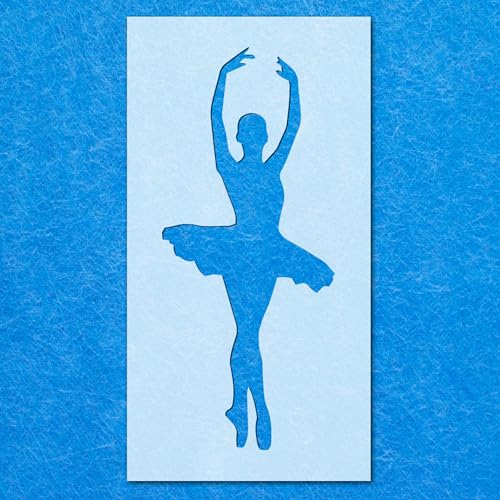 Schablone Ballerina Ballett Pirouette Tanzende Tänzerin Mylar Kunst Handwerk Airbrush von Generisch