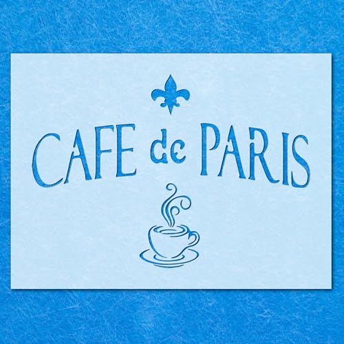 Schablone Cafe de Paris Coffee Shop Damast Mylar Wandkunst Handwerk Airbrush von Generisch
