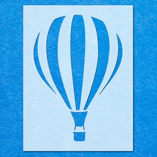 Schablone Heißluftballon, Mylar-Malerei, Wandkunst, 2 Bastelarbeiten, Airbrush von Generisch