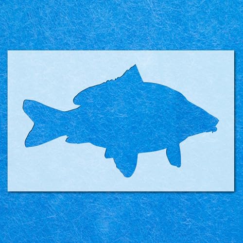 Schablone Karpfen 2 Fische Mylar Malerei Wandkunst Handwerk Airbrush Schablone Karpfen 2 Fische Mylar Malerei Wandkunst Handwerk Airbrush von Generisch