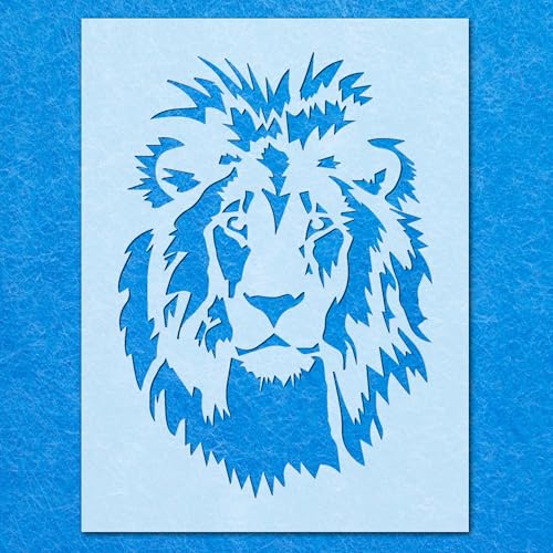 Schablone Löwe, Tier, Mylar, Malerei, Wandkunst, Basteln, Airbrush von Generisch