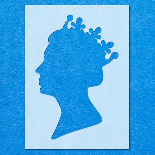 Schablone Queen Elizabeth Royal Crown Mylar Malerei Wandkunst Handwerk Airbrush von Generisch