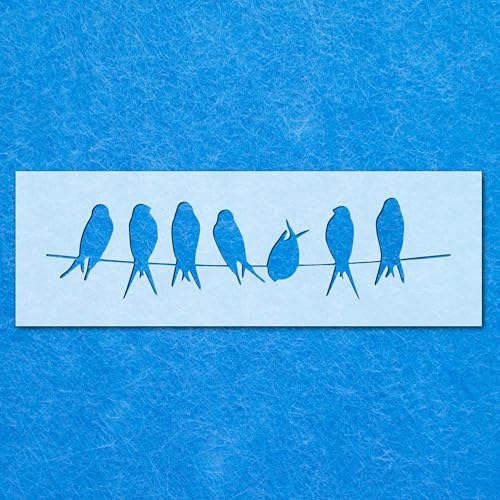 Schablone Shabby Chic Vögel Rustikal Vintage Mylar Wand Handwerk 2 Kunst Airbrush Schablone Shabby Chic Vögel Rustikal Vintage Mylar Wand Handwerk 2 Kunst Airbrush von Generisch