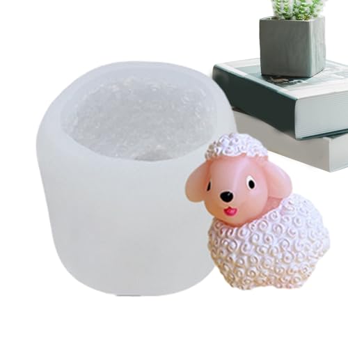Schafsilikonform - Lebensmittelqualität, Silikonformen, leicht zu demuld | 3D niedliche Fondantform, Backform für Seife, Schokolade, Süßigkeiten, Cupcake, Eiswürfel, Kerze von Generisch