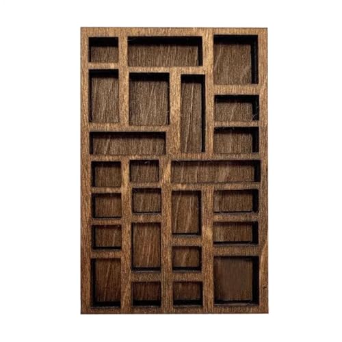 Schattenbox mit Regalen – Miniatur-Schmuckregal, Holzschatten-Box, 25 Fächer, Wandmontage, Ausstellungsregal, für Schmuckstein Schattenbox mit Regalen – Miniatur-Schmuckregal, Holzschatten-Box, 25 Fächer, Wandmontage, Ausstellungsregal, für Schmuckstein von Generisch