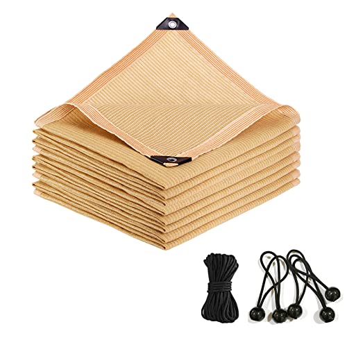 Schattennetz mit 28 Ösen, 90 % UV-Schutz, Sonnenschutz, Windschutznetz für Outdoor-Pflanzen/Garten/Autos, Abdeckung (Größe: 1 x 2 m) von Generisch