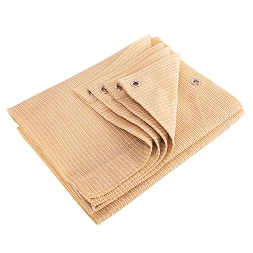 Schattierungsnetz Mit Ösen 2x4m 3x5m 8x8m Schattenplane Luftdurchlässiger Windschutznetz Wasserdurchlässig Wetterfest für Pflanzenschutz Gewächshaus Scheune Oder Zwinger(4x10m) von Generisch