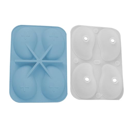 Schaumformen Silikon | 3D Mangoförmige Seifenformen,Kuchenform 4 Fächer für Pudding Schokolade Hausbäcker Schaumformen Silikon | 3D Mangoförmige Seifenformen,Kuchenform 4 Fächer für Pudding Schokolade Hausbäcker von Generisch