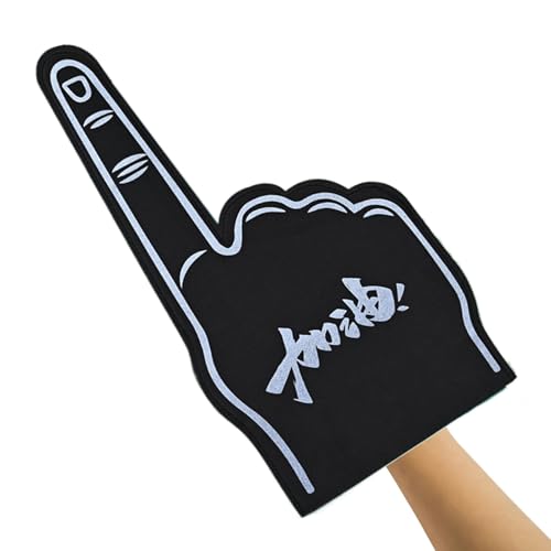 Schaumstofffinger - Riesenschaumfinger | Inspirierendes Design -Feier -Tool für Fußballspiele und Hockeyspiele, Nr. 1 -Finger, Cheerleading -Requisite, Handzeichen des Unterstützers Schaumstofffinger - Riesenschaumfinger | Inspirierendes Design -Feier -Tool für Fußballspiele und Hockeyspiele, Nr. 1 -Finger, Cheerleading -Requisite, Handzeichen des Unterstützers von Generisch