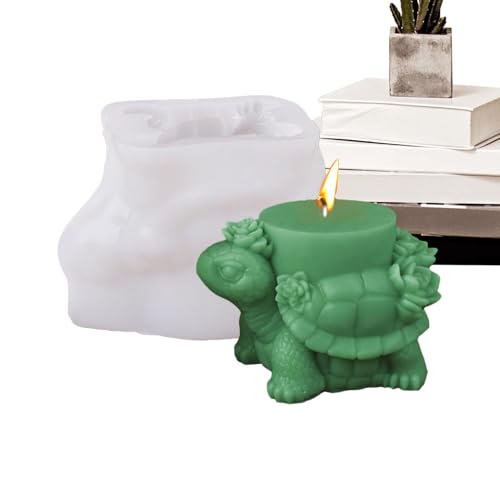 Schildkröten-Kerzenform – Schildkröten-Aromatherapie-Gipsform, 3D-Tier-Ton, Harz, Gießformen, Bastelbedarf von Generisch