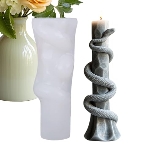 Schlange Kerzenform Silikon, 3D Schlange Silikonform Gießform Silikon, Tier Kerzen Silikonform, Schlange Säule Für Sojawachs Kerzen, Epoxidformform Schlangenharzgussform Schlange Kerzenform Silikon, 3D Schlange Silikonform Gießform Silikon, Tier Kerzen Silikonform, Schlange Säule Für Sojawachs Kerzen, Epoxidformform Schlangenharzgussform von Generisch
