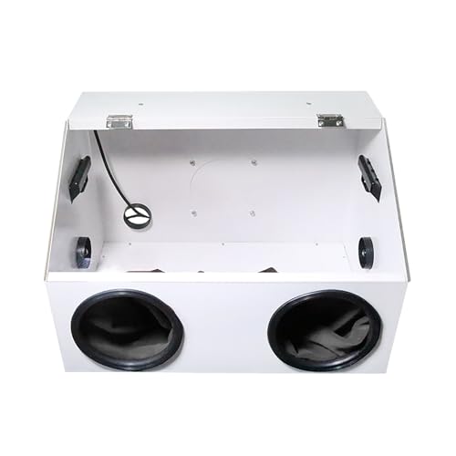 Schleifstaubbox zum Schneiden, Schleifen, Gravieren & Polieren mit einstellbarer Geschwindigkeit Ventilator, LED-Licht & Staubbeutel von Generisch