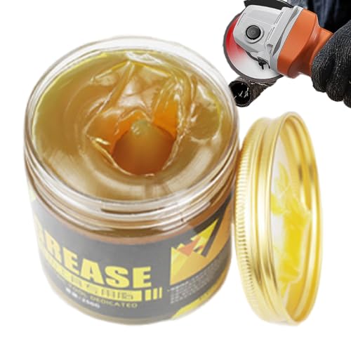 Schmierfett - 250g Hochtemperatur-Schmiermittel | Öl für Wartung von Elektrohämmern, Bohrmaschinen, Schleifern, Schneidemaschinen, Spitzhacken und Mechanischen Lagern Schmierfett - 250g Hochtemperatur-Schmiermittel | Öl für Wartung von Elektrohämmern, Bohrmaschinen, Schleifern, Schneidemaschinen, Spitzhacken und Mechanischen Lagern von Generisch