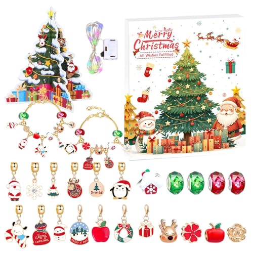 Schmuck Adventskalender - Weihnachts Countdown Kalender Anhänger - 24 Tage Countdown Schmuck Handgefertigt Schmuck Adventskalender - Weihnachts Countdown Kalender Anhänger - 24 Tage Countdown Schmuck Handgefertigt von Generisch