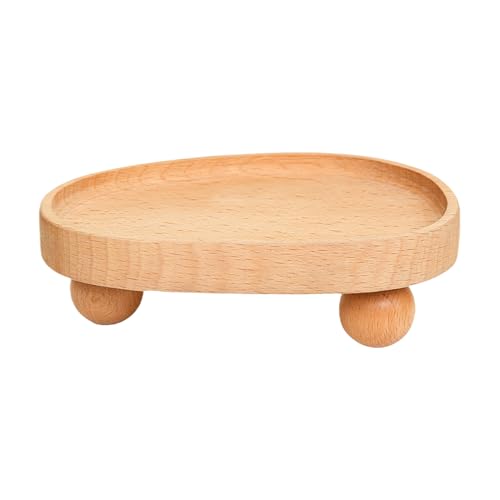 Schmuck Präsentations Tablett,Holz Schmuckablage Schmuckschale | Aufbewahrungsbox Ordnungshilfe Für Wohnung Nachttisch Schreibtisch Kommode Schlafzimmer Schminktisch von Generisch