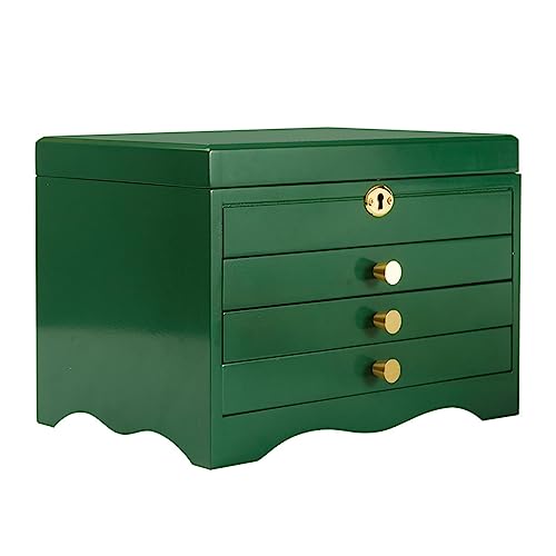 Schmuckschatulle aus Holz – eleganter Ring-Organizer für Schreibtischaufbewahrung und Zubehör von Generisch