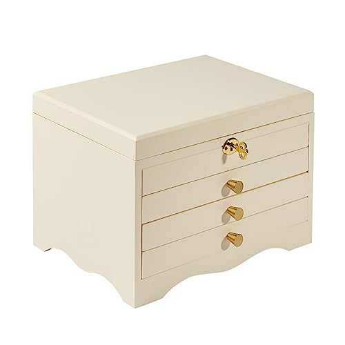 Schmuckschatulle aus Holz – eleganter Ring-Organizer für Schreibtischaufbewahrung und Zubehör von Generisch