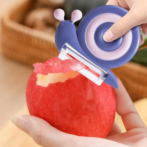 Schnecken Sparschäler Kinder, Funny Kinder Sparschäler,Universalschäler Gemüseschäler mit Rutschfesten Griff, Tragbarer Sparschäler für ab 3 jahre, Förderung von Hand-Auge-Koordination (Violett) Schnecken Sparschäler Kinder, Funny Kinder Sparschäler,Universalschäler Gemüseschäler mit Rutschfesten Griff, Tragbarer Sparschäler für ab 3 jahre, Förderung von Hand-Auge-Koordination (Violett) von Generisch